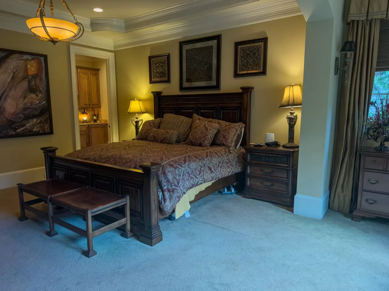 Primary bedroom on the main floor